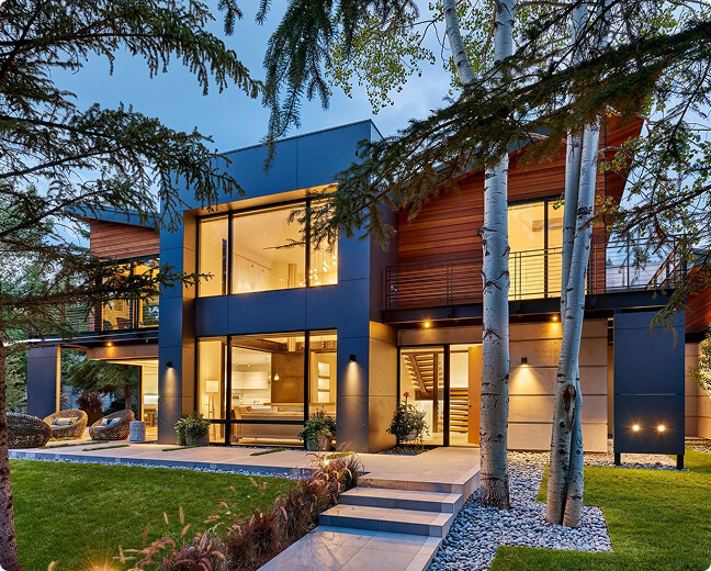 elegant outdoor lighting design installation